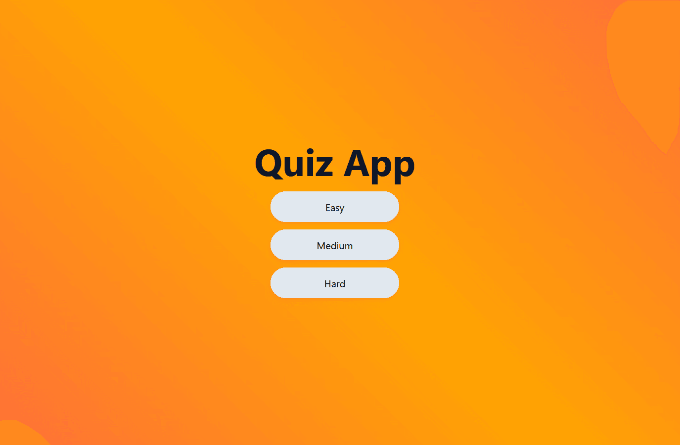 Quize Game web application